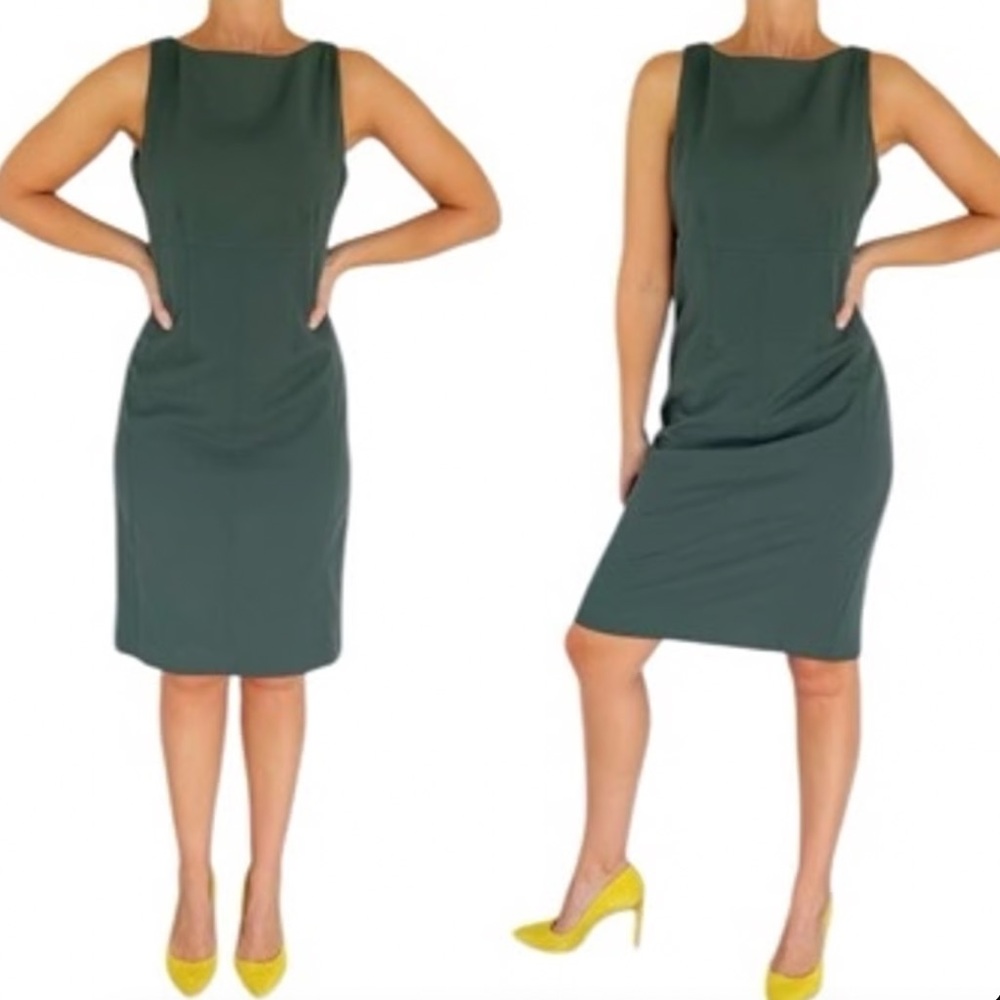 Ann Taylor Green Knee-length Pencil Dress